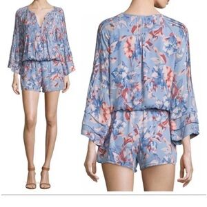 Joie Blue Floral Print Romper